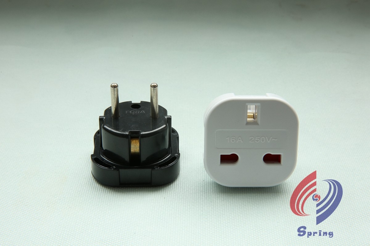 Two-Pin to Universal Socket Power Adapter