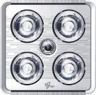 Flush Mount Bathroom Heater with Ventilation