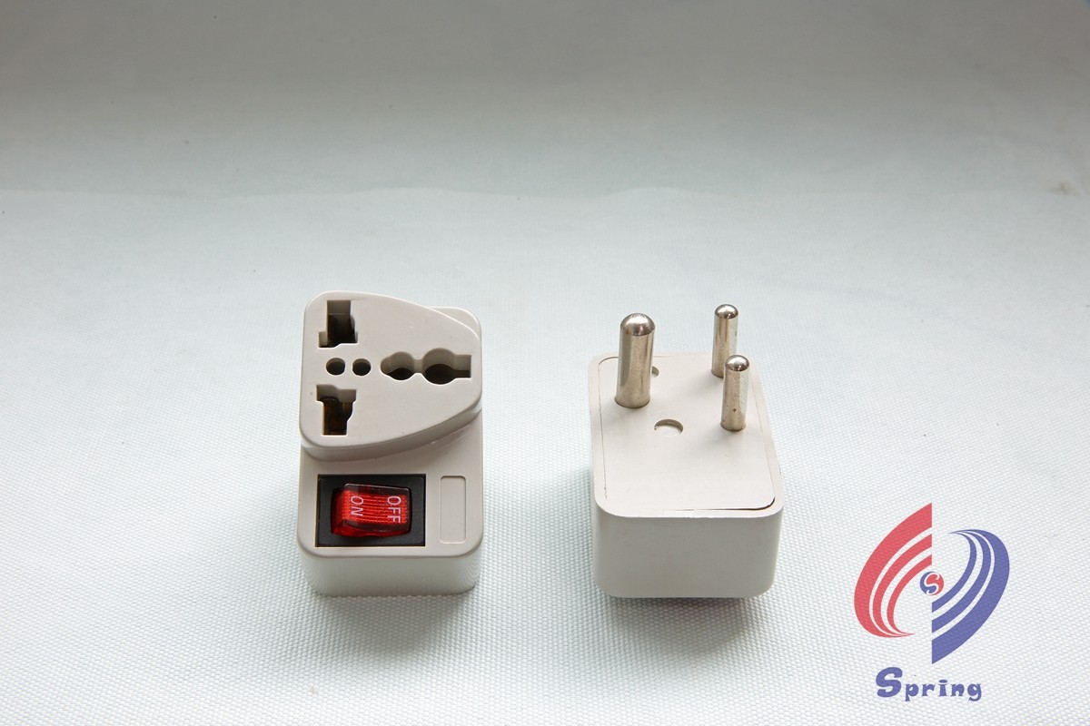 Universal Travel Adapter Plug with On/Off Switch