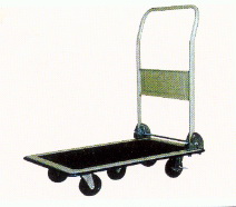 Industrial Platform Trolley with Foldable Handle