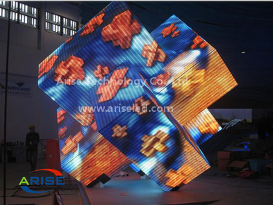 Ph3mm Six Faces LED Cube Video Wall LED DJ booths/Creative LED Displays DJ Booth/LED Diamond DJ Boot - Image 2