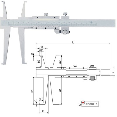 Precision Vernier Caliper for Dimensional Measurement