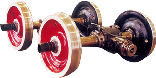 Railway Wheelset with Gearbox