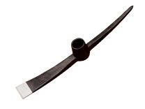 Forged Steel Pickaxe with Pointed and Chisel Ends