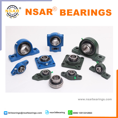 Pillow block ball bearing unit housing and insert assembly