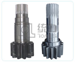 Hardened Steel Pinion Shaft with Splined and Gear Sections