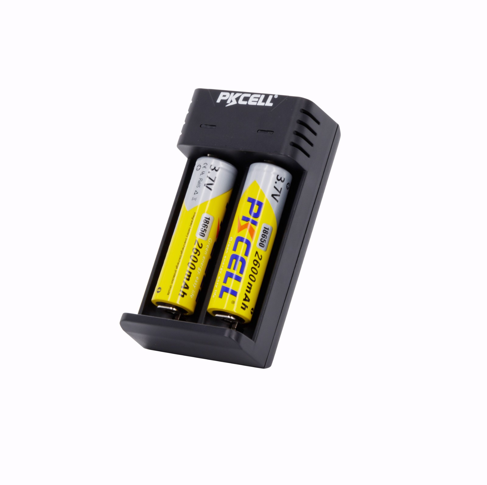 PKCELL Micro USB universal li-ion battery charger 5V 2A for RCR123A 18650 26500 - Image 2
