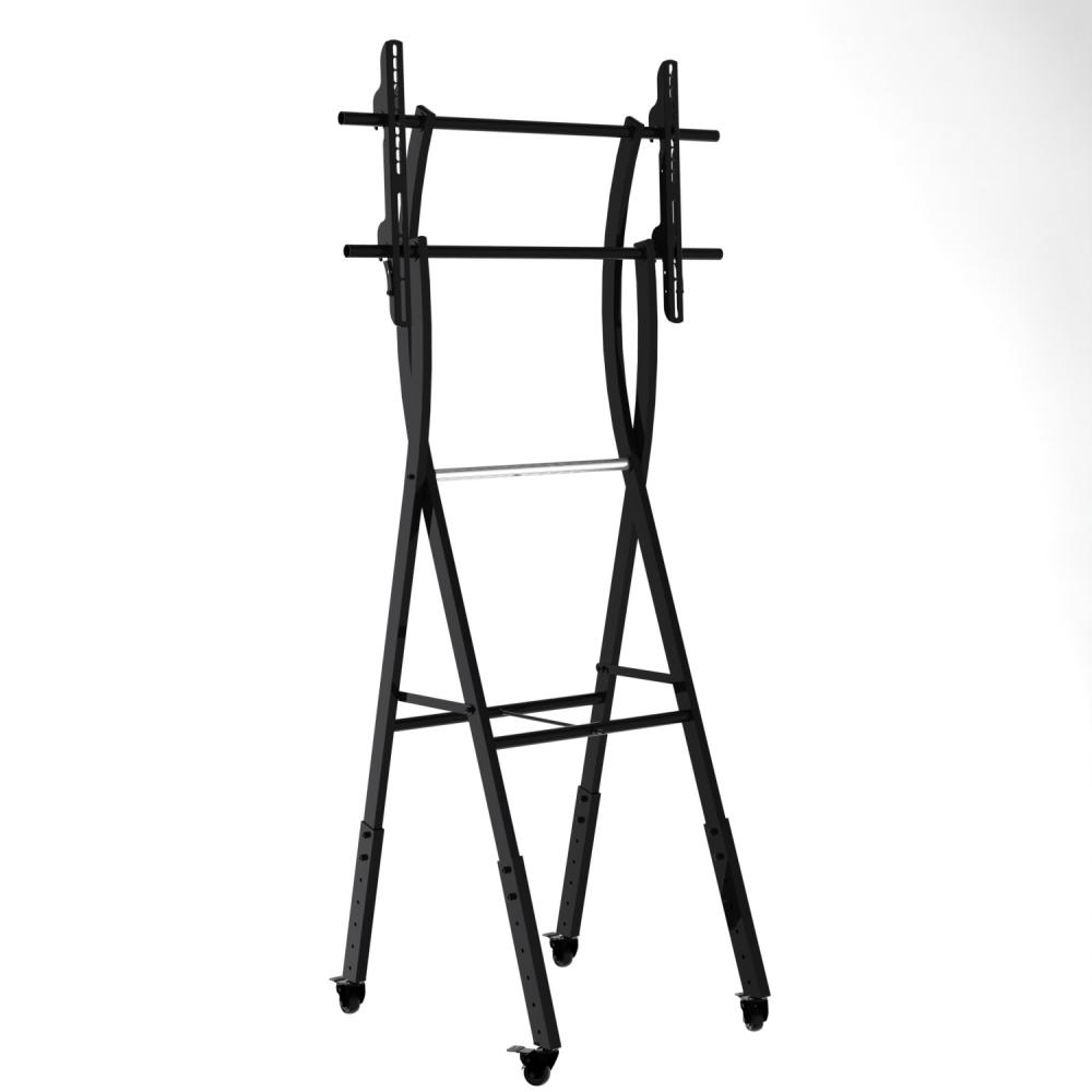 Adjustable TV Floor Stand with Wheels