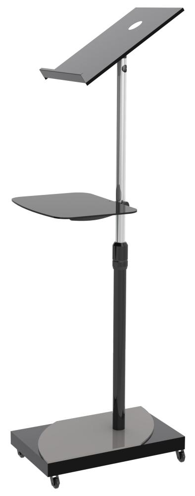 Adjustable Height TV Stand with Shelves