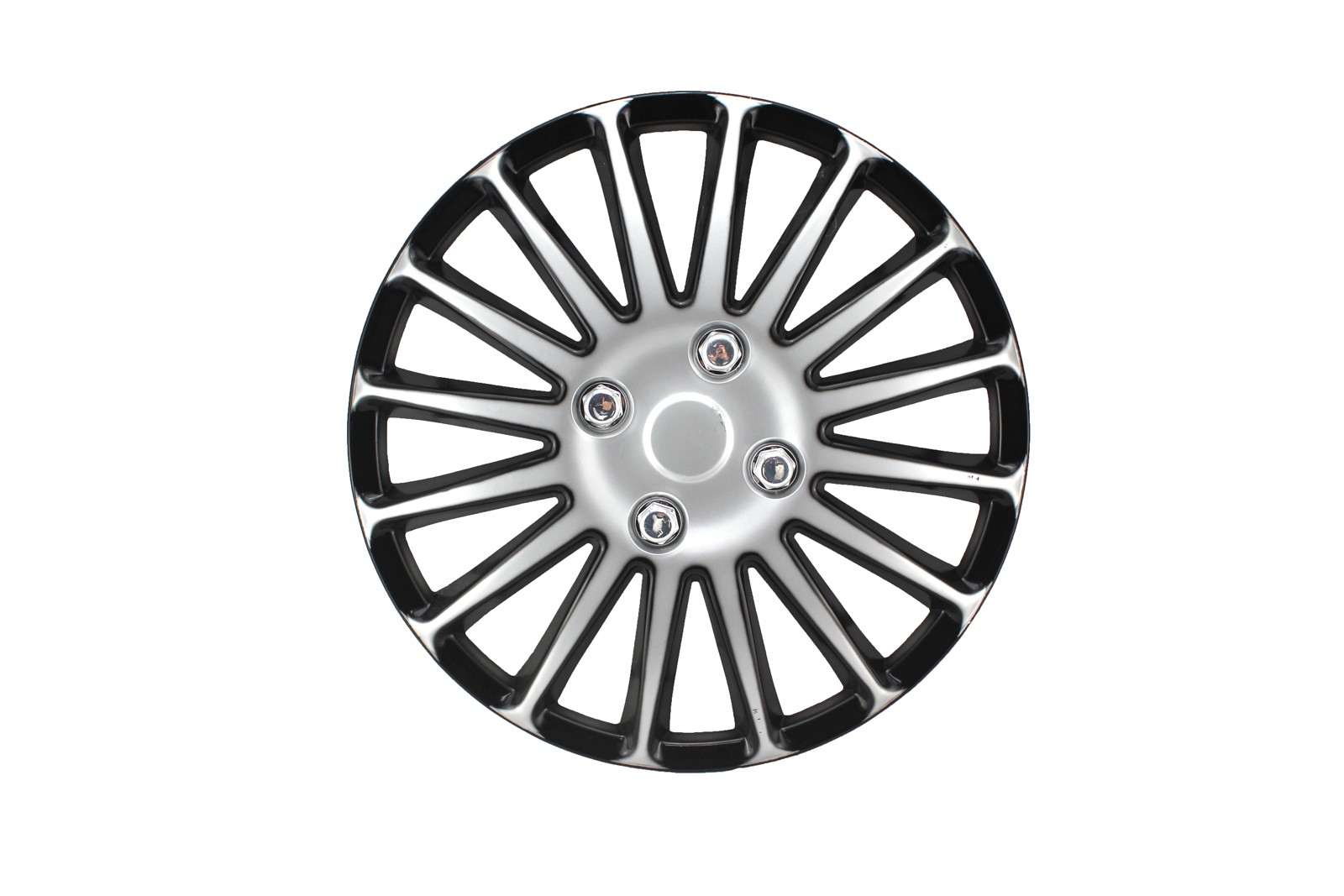 Plastic Black and red universal swift car wheel Center cover rims with stainless rings - Image 2