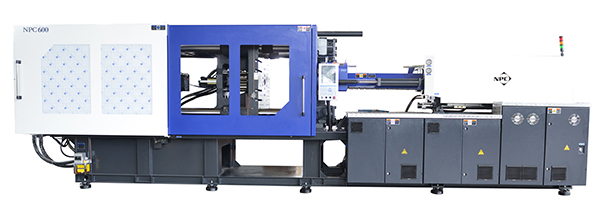 Full view of the NPC 600 injection molding machine