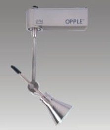 Adjustable Industrial Spotlight with Pivoting Arm