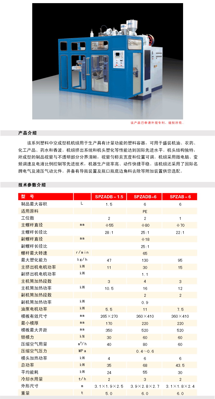Plastic Extrusion Blow Molding Machine