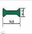 Dumbbell-Shaped Plastic Machinery Component