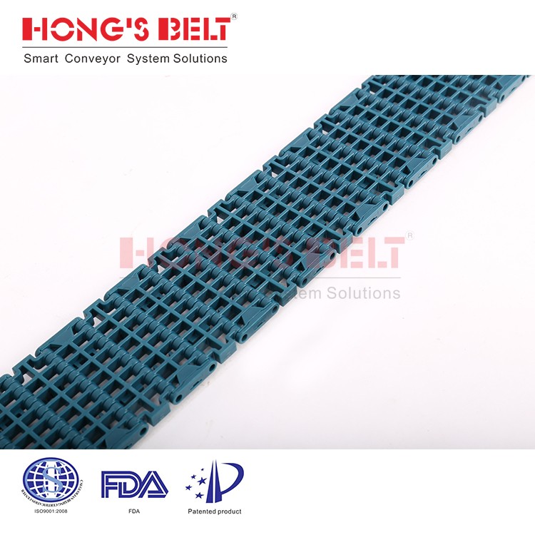 Plastic Modular Conveyor Belt HS-F1000-84B-GB for beverage industry - Image 3