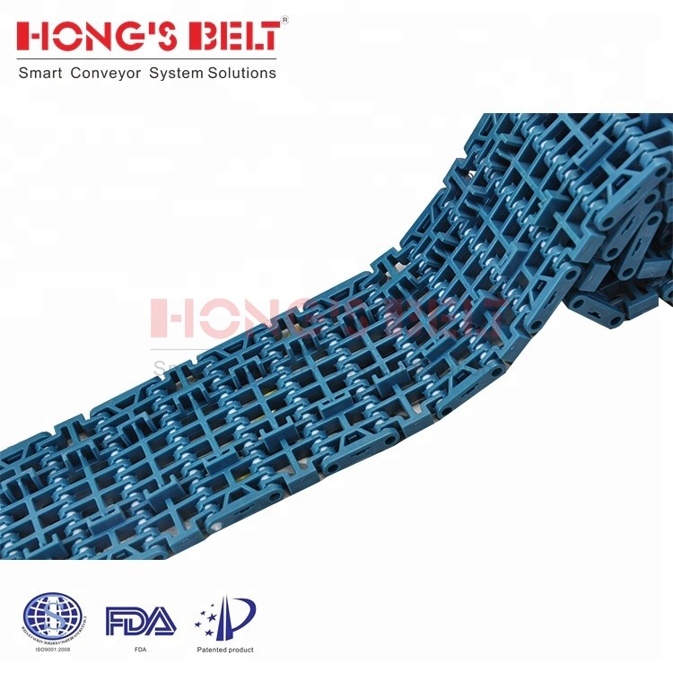 Plastic Modular Conveyor Belt HS-F1000-84B-GB for beverage industry - Image 2