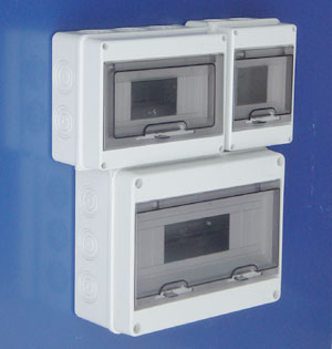 Electrical Plastic Panel Box with Hinged Cover
