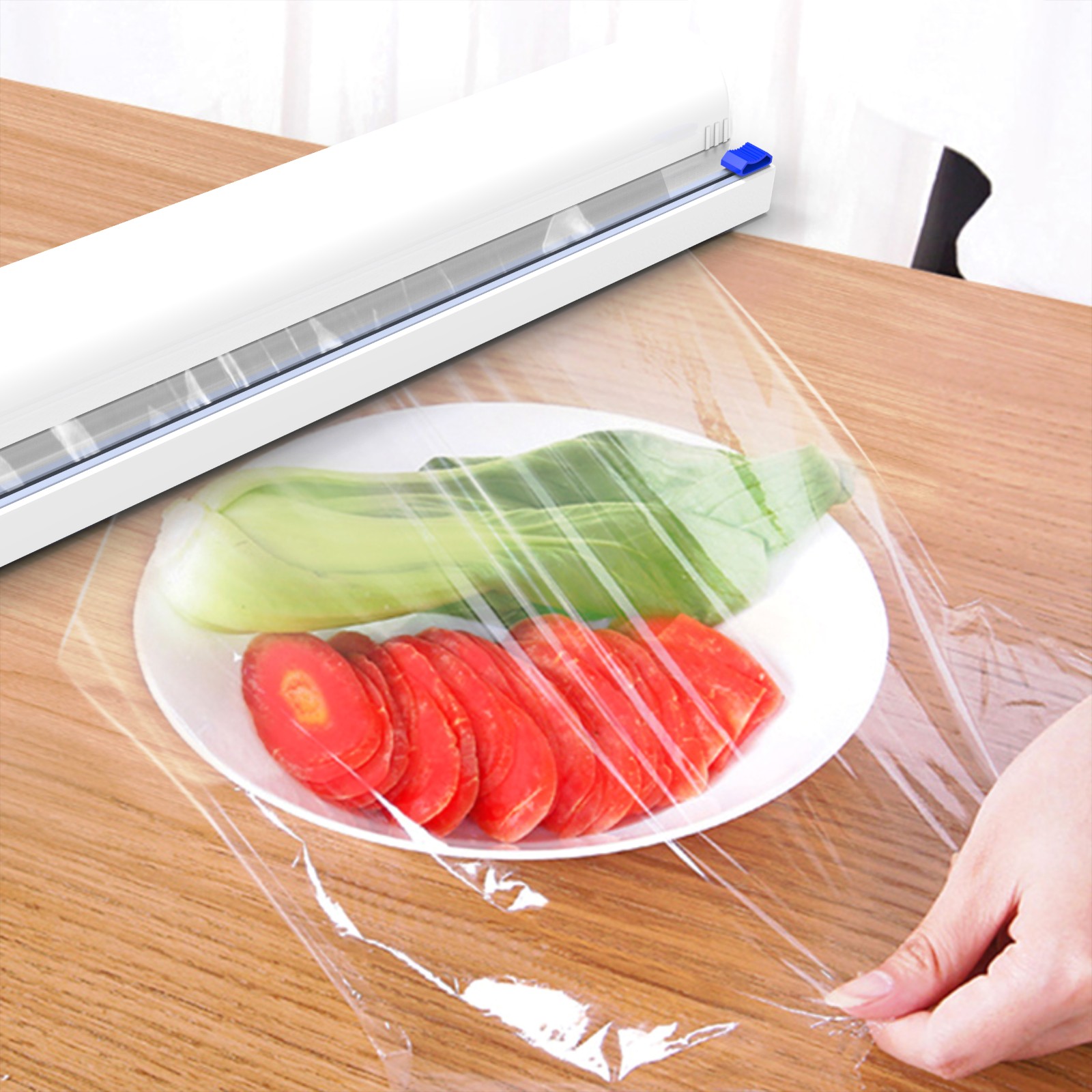 Plastic Wrap Dispenser with Cutter-Refillable Cling Film Dispenser with Cutter-Cling wrap - Image 2