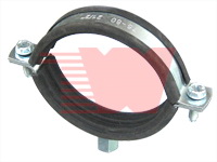 Pipe Clamp with Rubber Lining