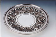 Circular Plate Mould with Leaf Pattern