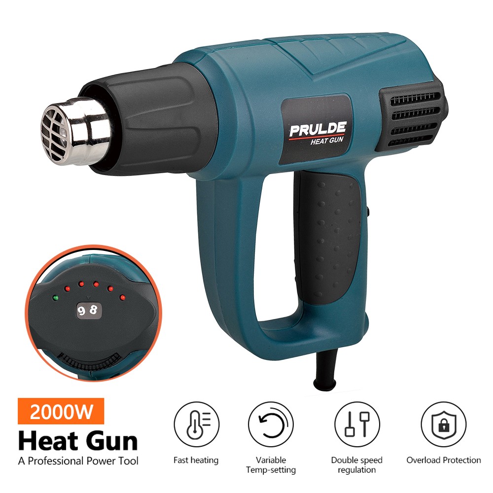 2000W Variable Temperature Heat Gun Kit