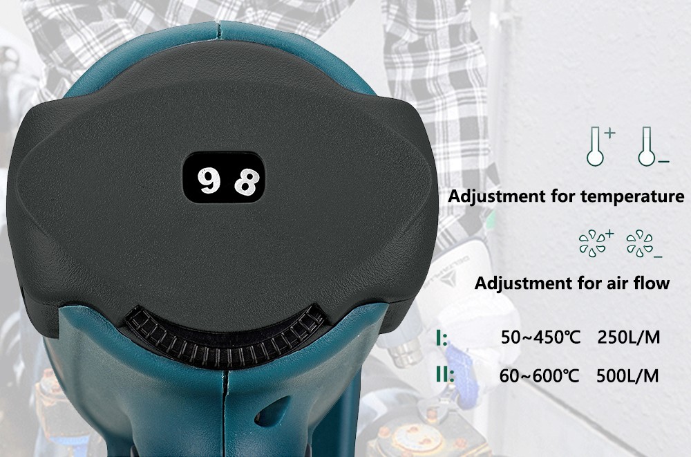 2000W Industrial Heat Gun with Variable Temperature