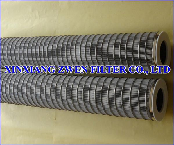 Pleated Stainless Steel Mesh Filter Element