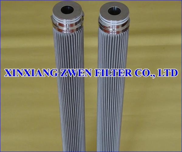 Pleated Sintered Fiber Felt Filter Element