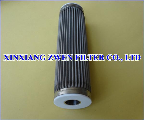 Pleated Stainless Steel Wire Mesh Filter Cartridge