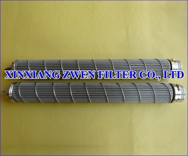 Pleated Wire Mesh Filter Element for Industrial Filtration
