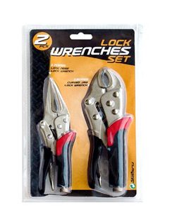 Locking Pliers Set with Long Nose and Curved Jaw