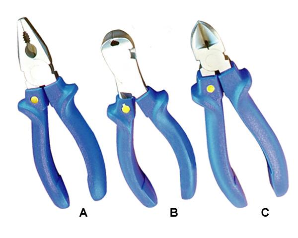 Insulated Pliers Set - Combination, Round Nose, Diagonal Cutting