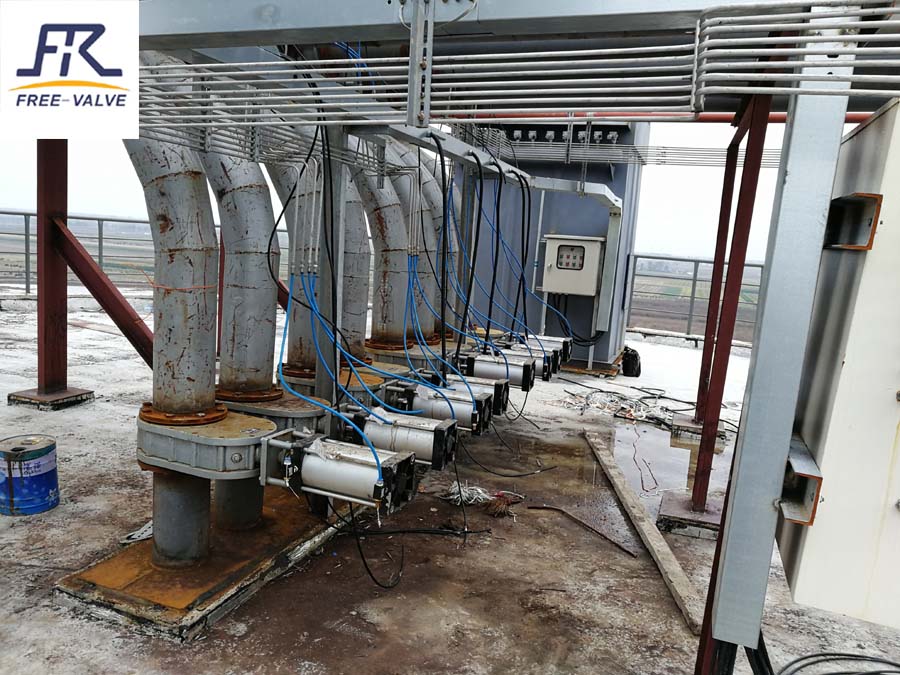 Pneumatic Ceramic Double Disc Gate Valve for Abrasive Media