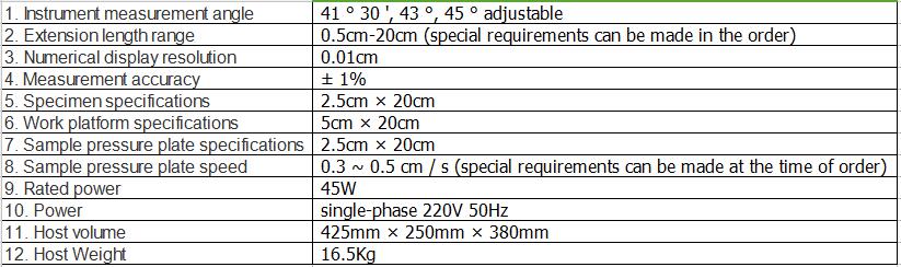 Pneumatic fabric stiffness tester unit