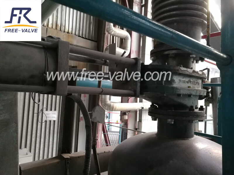 Pneumatic Operated Ceramic double Disc Gate Valve with Blow-Sweep Hole - Image 2