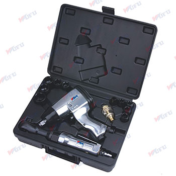 Pneumatic Tool Set with Air Impact Wrench and Ratchet