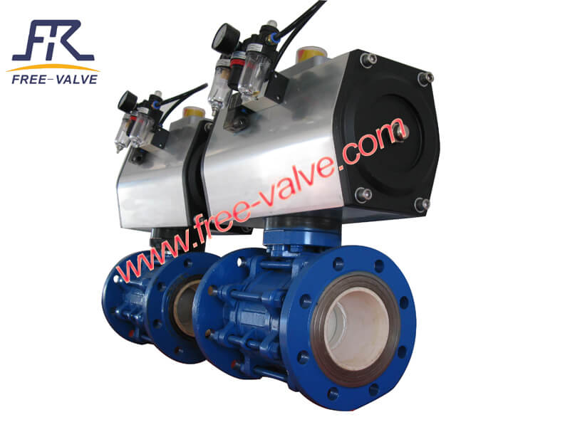Pneumatic Zirconia High Anti-Corrosion Ceramic Ball Valve - Image 2