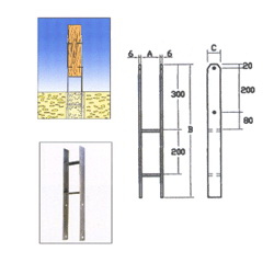 Metal Post Ground Anchor