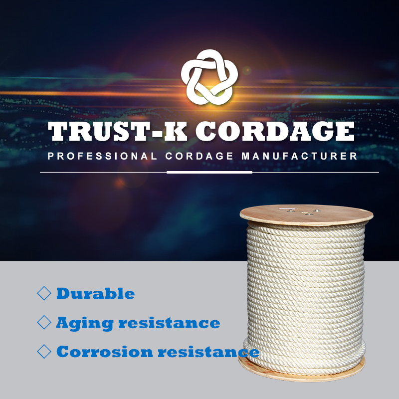 Polyester Twisted Rope - 3 Strand, High Strength