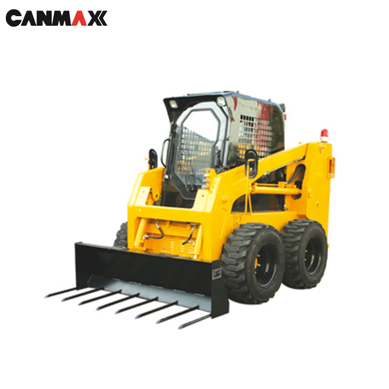 Popular Canmax Fertilizer Fork, Forklift Farm Machinery Equipment Skid Steer Loaders Used - Image 3