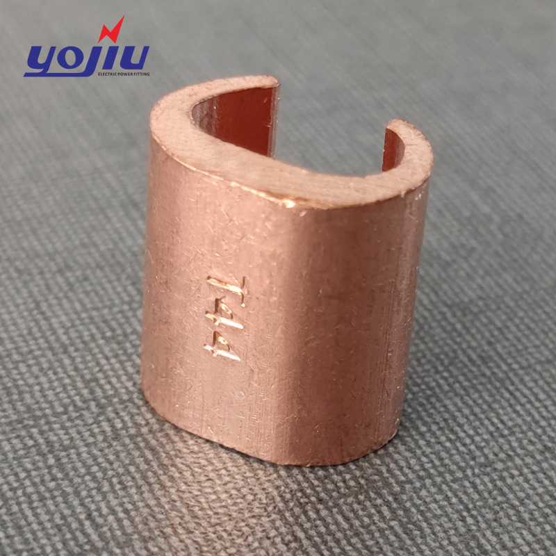 Copper C-clamp for electrical power applications