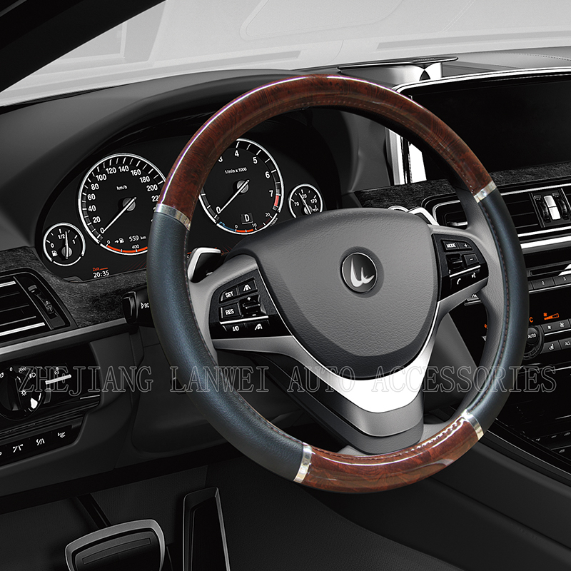 Popular wood grain car steering wheel cover swift accessories - Image 2