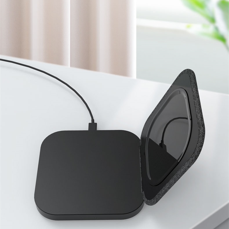 Close up of the wireless charging pad surface