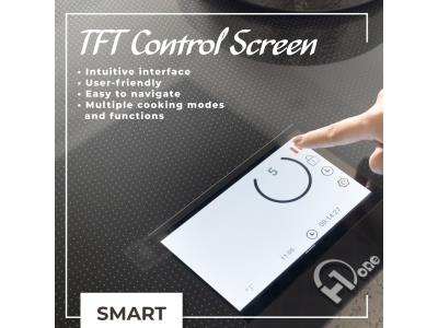 TFT Control Screen interface on induction hob