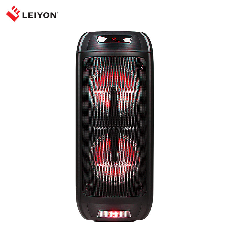 Portable bluetooth wireless outdoor karaoke trolley speaker with wireless mic - Image 3