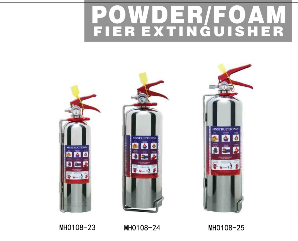 PORTABLE DRY POWDER FIRE EXTINGUISHER(STAINLESS-ALLOY) - Image 3