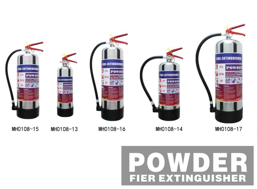 PORTABLE DRY POWDER FIRE EXTINGUISHER(STAINLESS-ALLOY) - Image 2