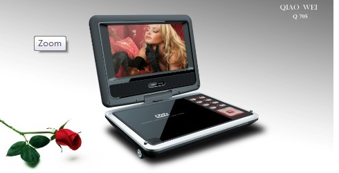 Portable DVD Player with Integrated Screen