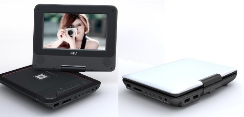 Portable DVD Player with Built-In Screen