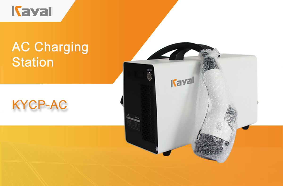Portable AC charging station unit